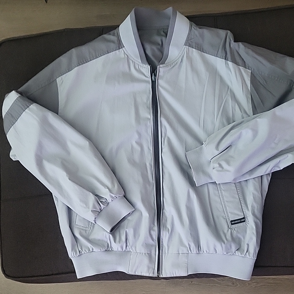 Members Only Reversible Gray Bomber Jacket
